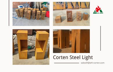 Corten Steel Outdoor Light